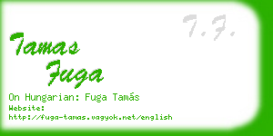 tamas fuga business card